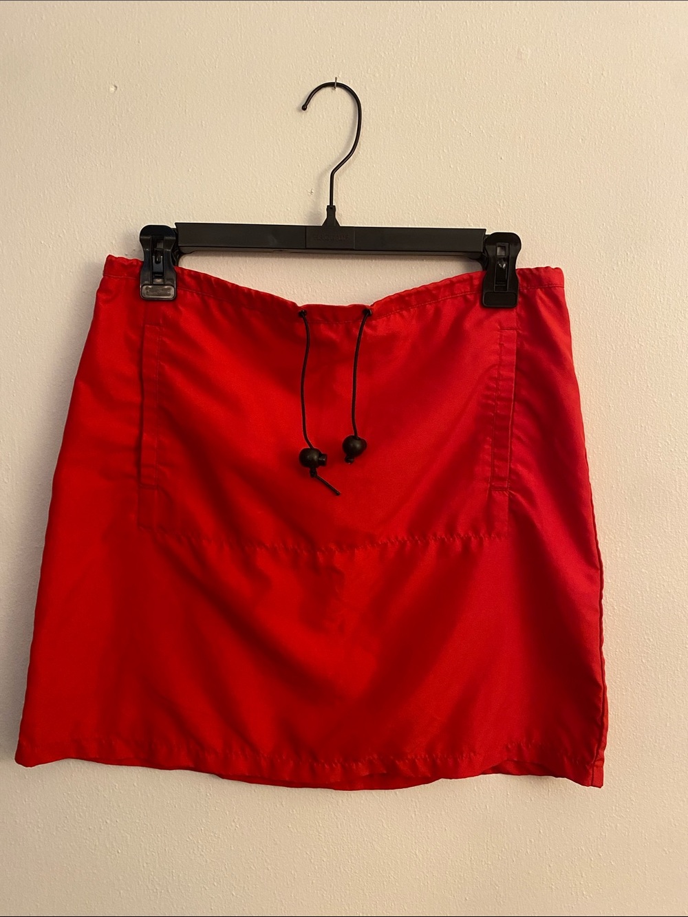 Mossimo Supply Co. Bright Red Drawcord Mini Skirt